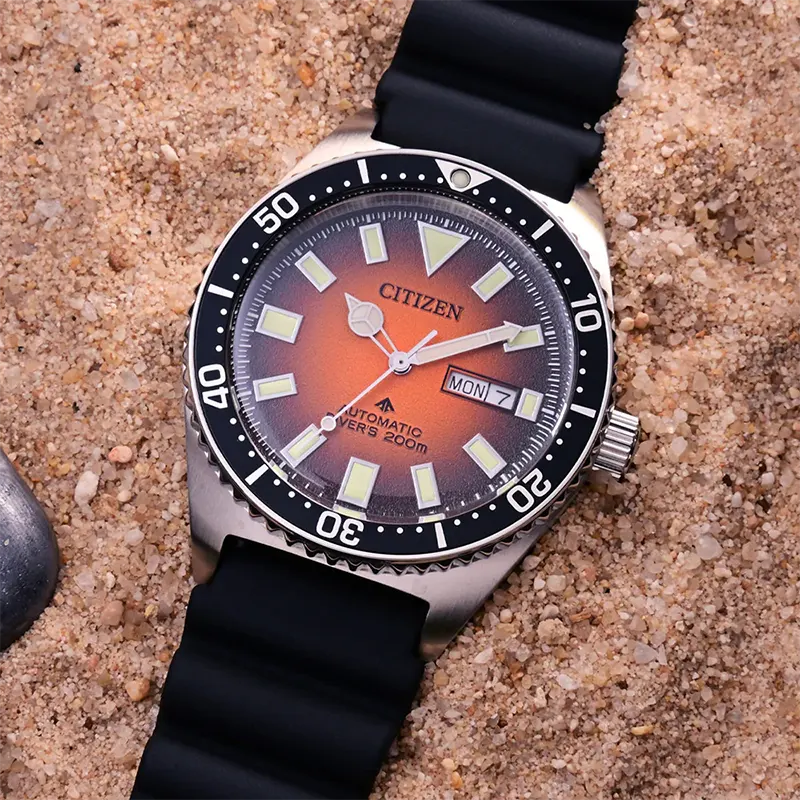 Citizen Promaster Diver's Orange Dial Men's Watch- NY0120-01Z